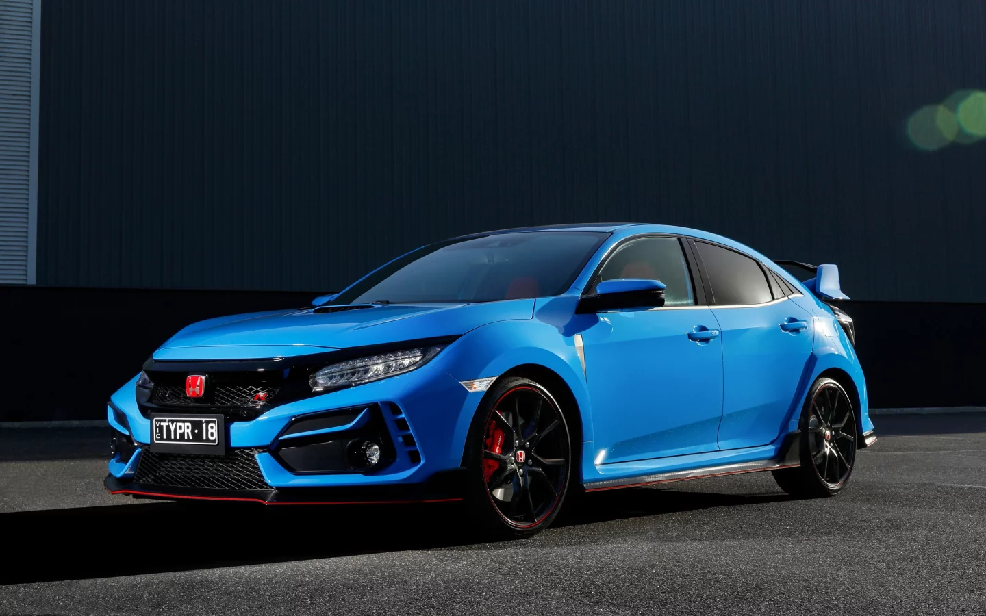 honda, civic, blue