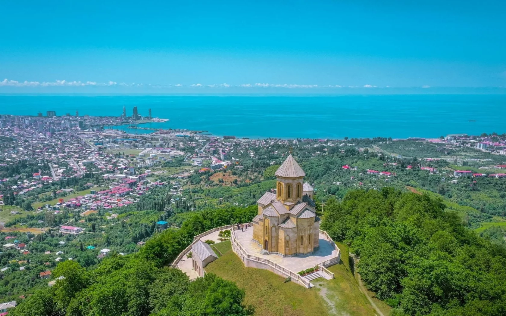 батуми, грузия, вечер