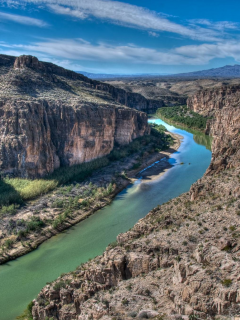 природа, скалы, каньон, big bend, national park, река