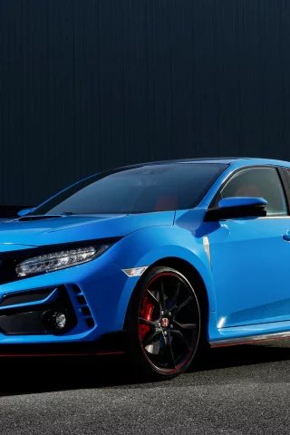 honda, civic, blue