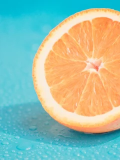 citrus, lemon, half