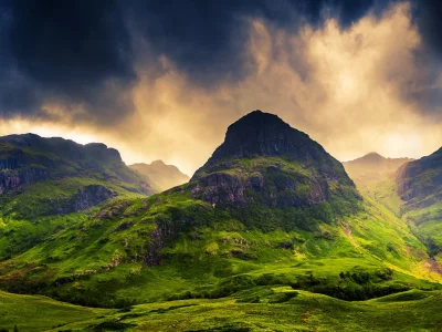 landscape, nature, sky, mountains