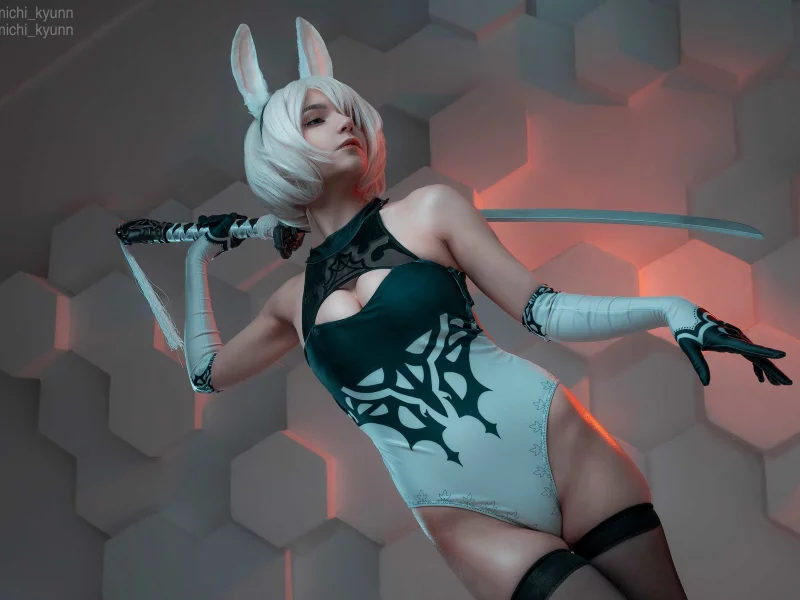 girl, pretty, beautiful, stockings, sword, cosplay