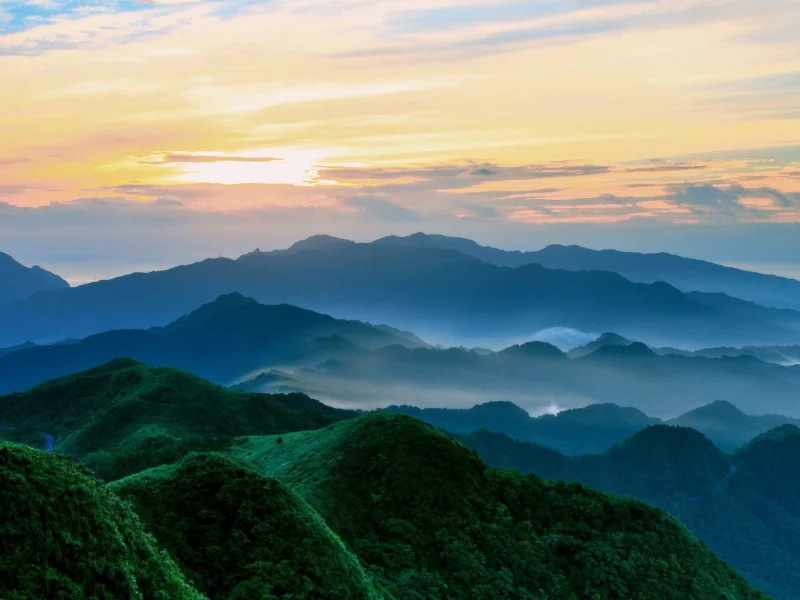 landscape, nature, mountains, dawn