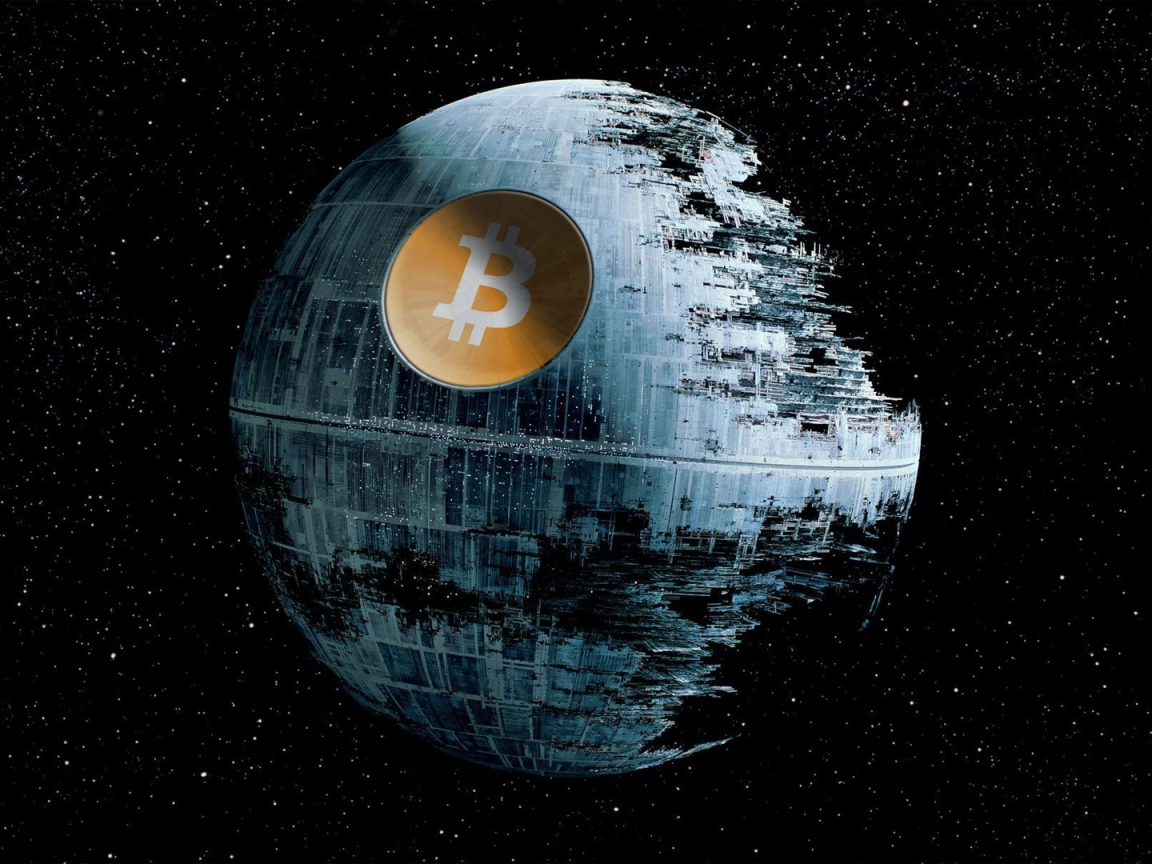 bitcoin, death star, space