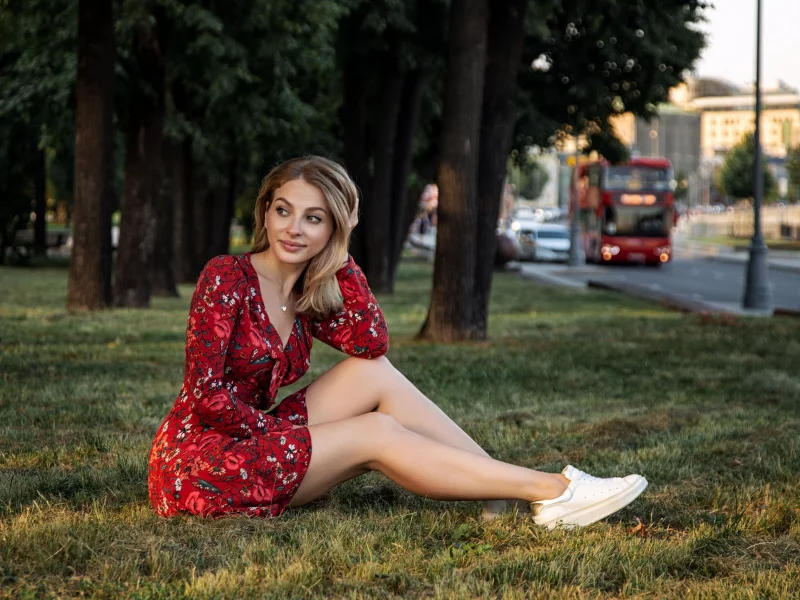 girl, beautiful, pretty, sneakers, legs, dress