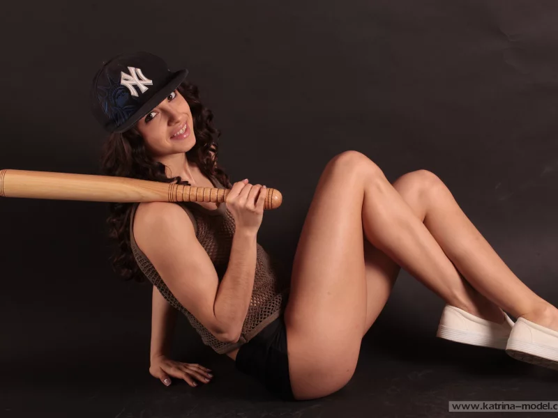 girl, woman, beautiful, sexy, panties, cap, bit, brunette