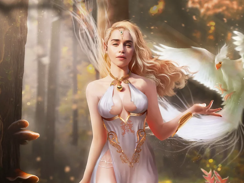 girl, pretty, sexy, fantasy, elf