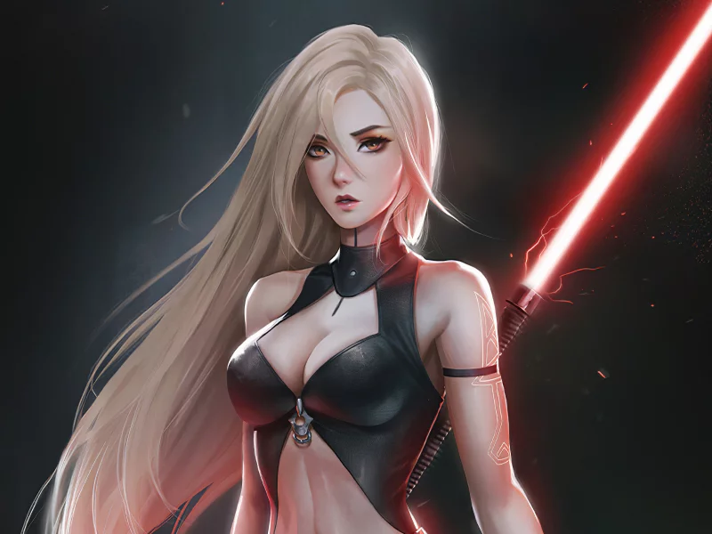 girl, pretty, sexy, blonde, sword, fantasy