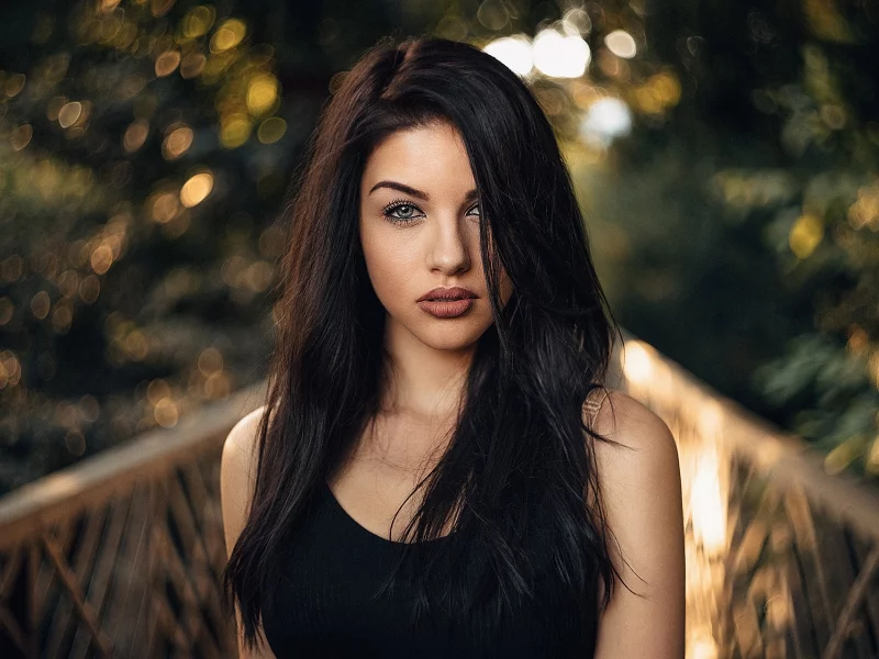 girl, beautiful, cute, brunette, portrait