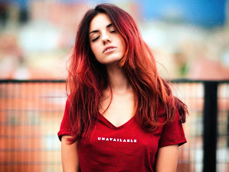 girl, sexy, cute, redhead, portrait