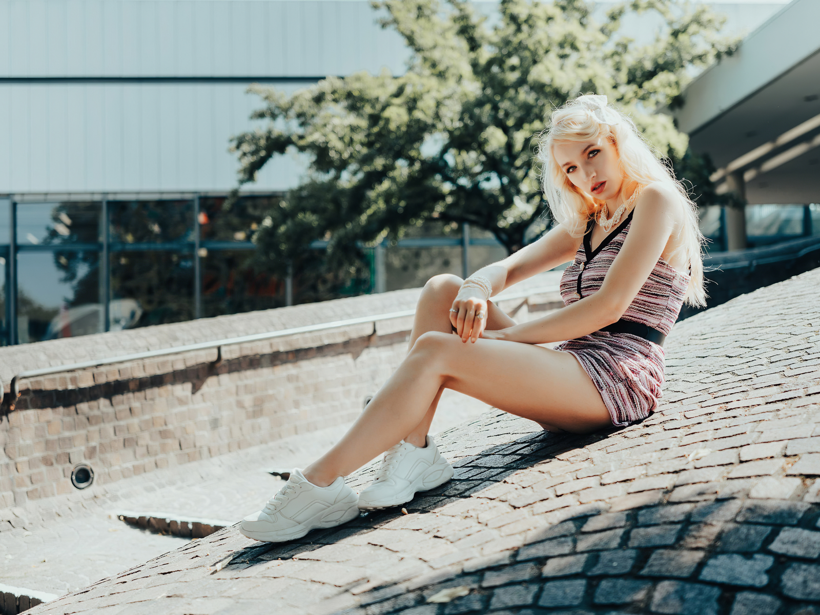 girl, sweet, beautiful, blonde, sneakers