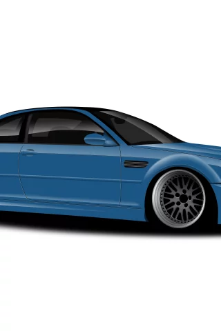 auto, bmw e46