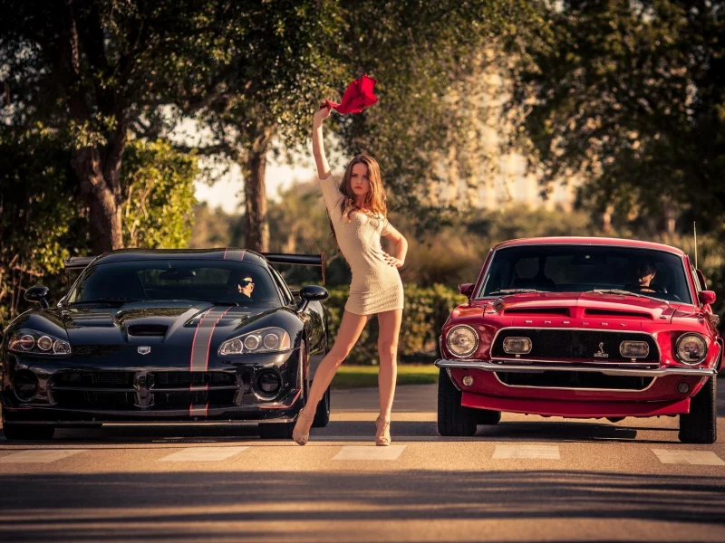 car, cool, girl, race