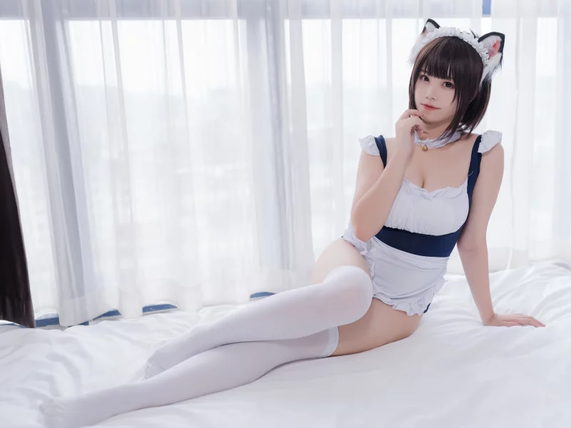 girl, beautiful, cute, asian, stockings, cosplay