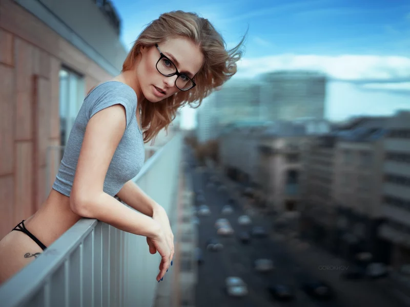 girl, sweet, beautiful, sexy, slim, glasses