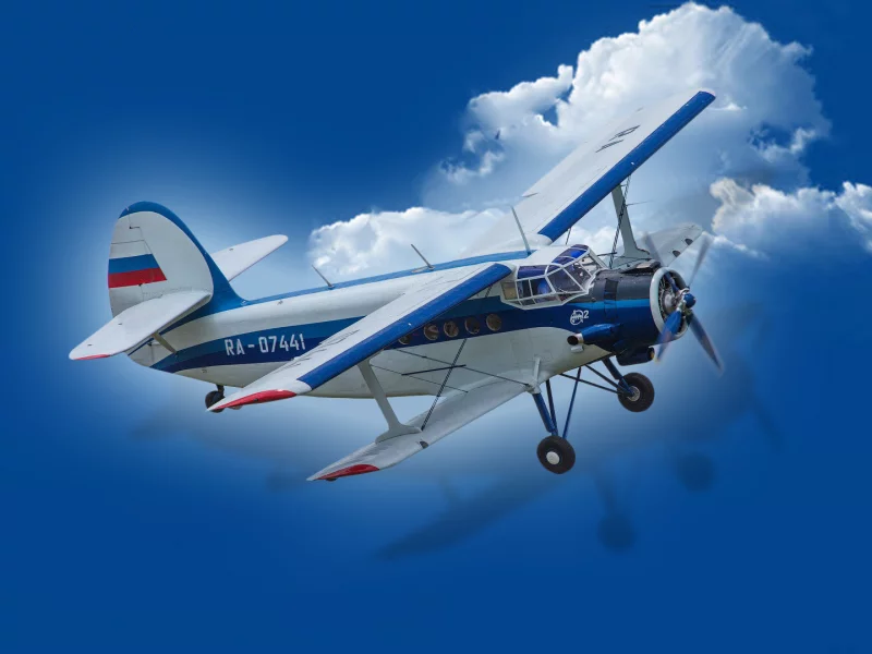 aviation, airplane, biplane, an 2, sky, flight