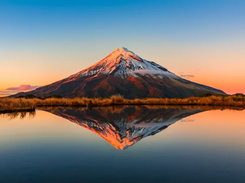 landscape, nature, mountain, sea, reflection, water