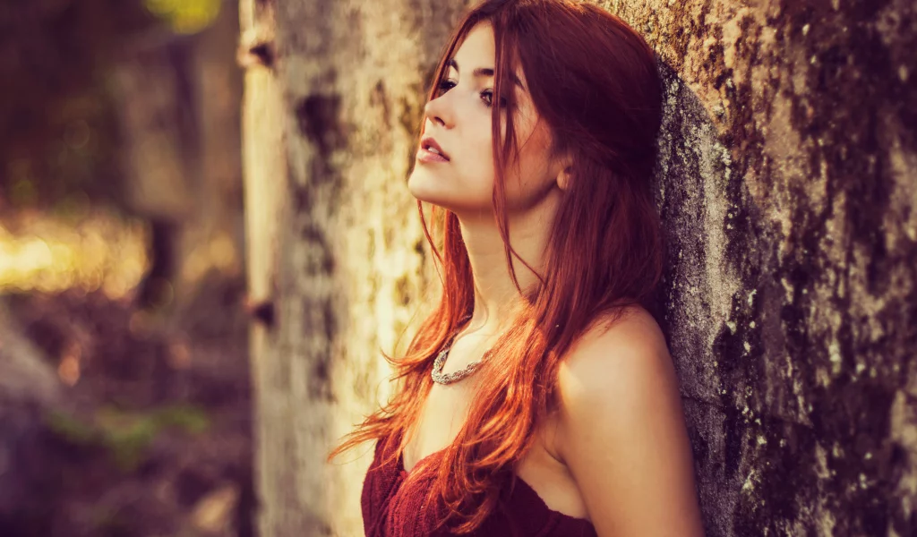 girl, beautiful, red head, model