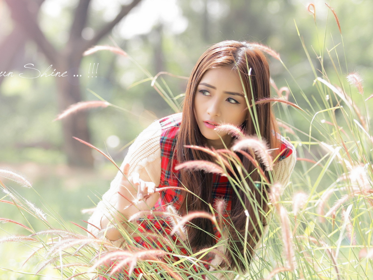 asian girl, beautiful, nature