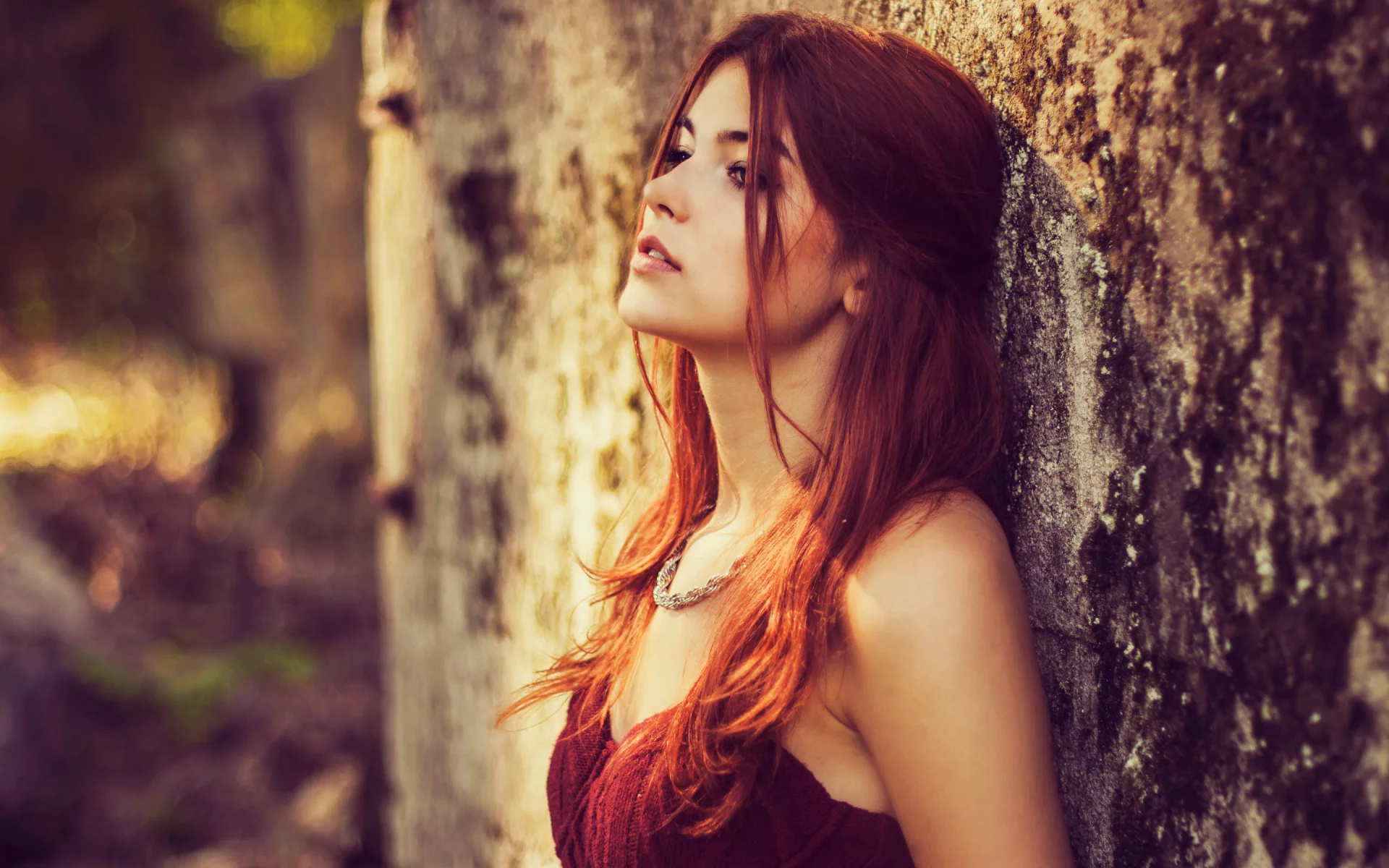girl, beautiful, red head, model