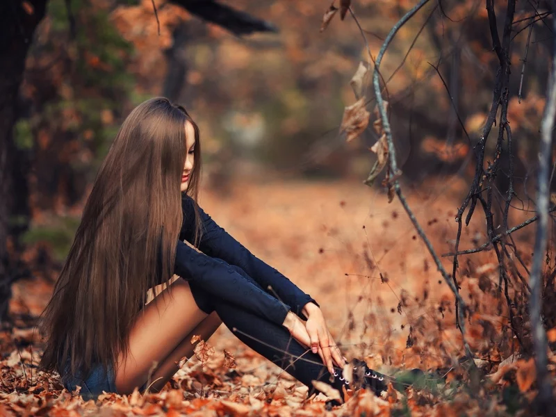 girl, beautiful, nature