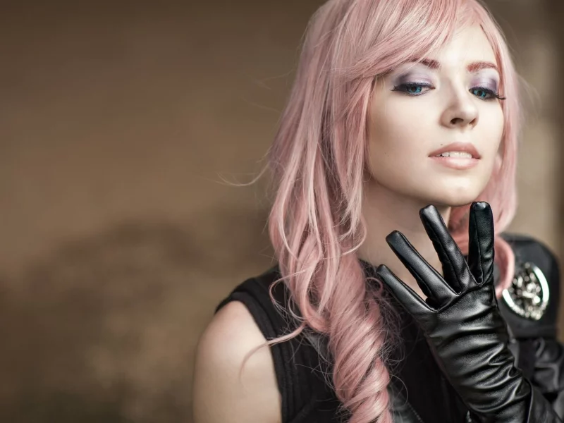 girl, beautiful, cosplay lightning