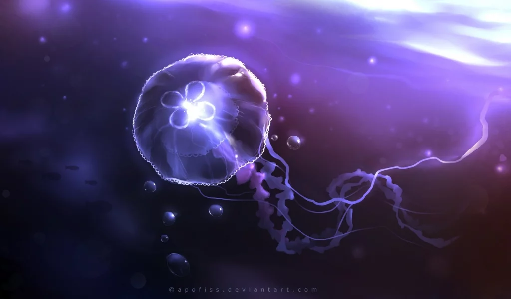 jellyfish, sea, depth