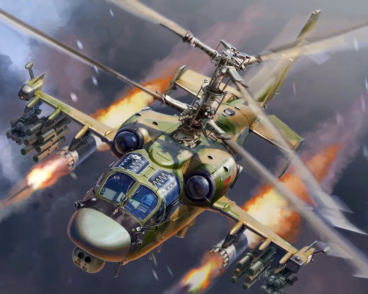 aviation, helicopter, ka52, alligator