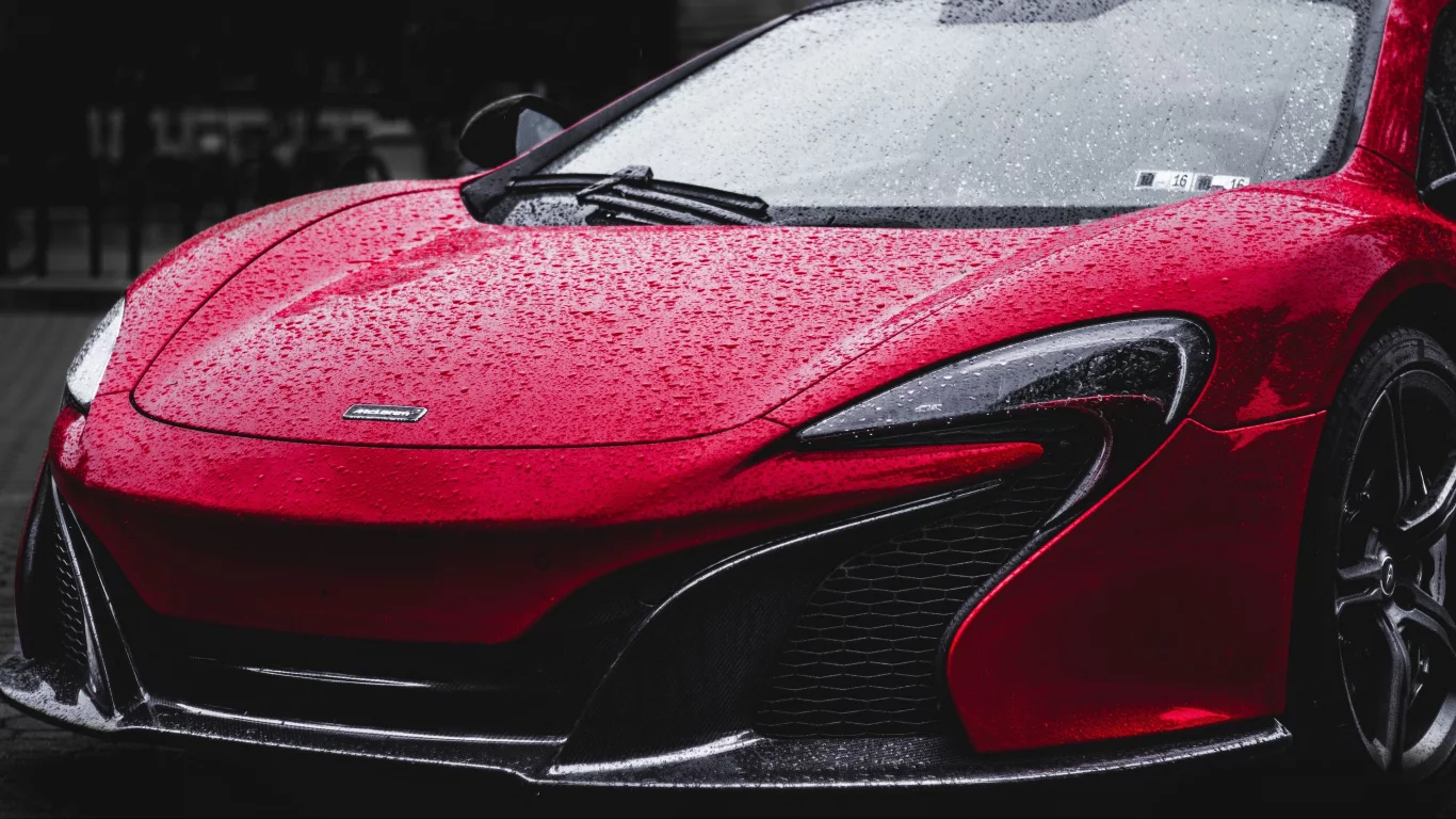 auto, mclaren red