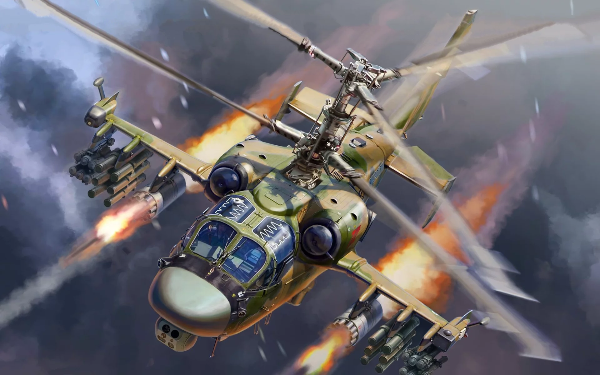 aviation, helicopter, ka52, alligator