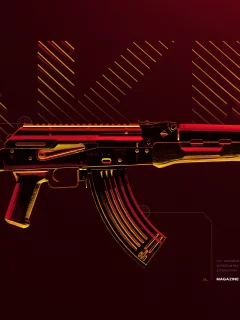 weapon, machine gun, akm