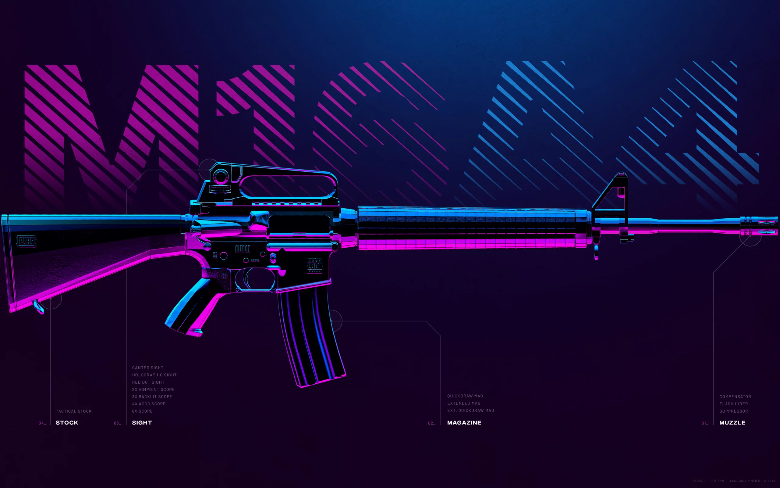 weapon, rifle, m16a4