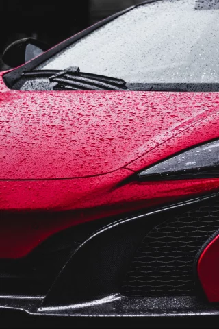 auto, mclaren red