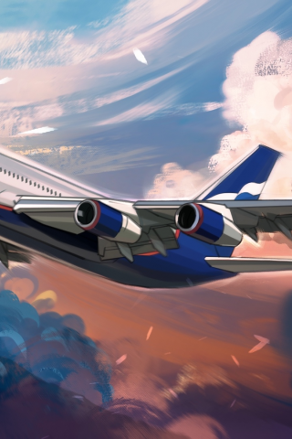 aviation, airplane, il 96