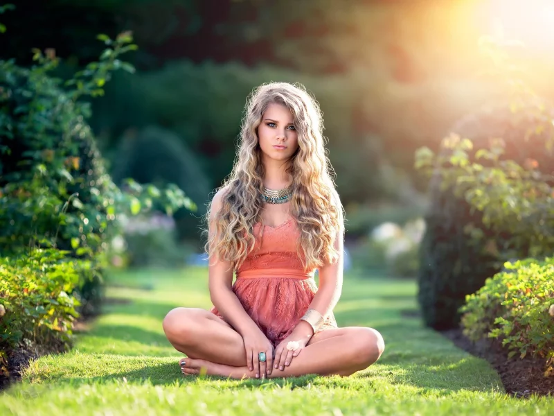 girl, beautiful, pretty, longhaired, nature