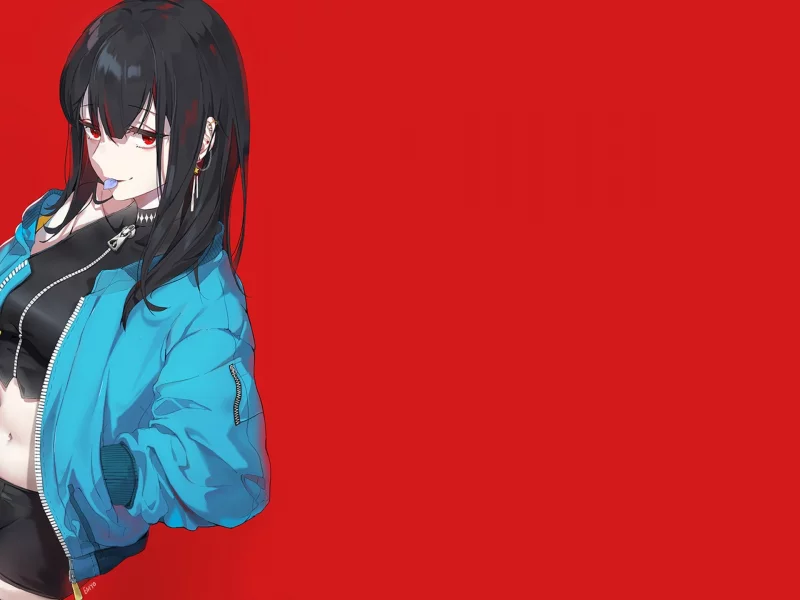 anime, girl, longhaired, brunette, shorts