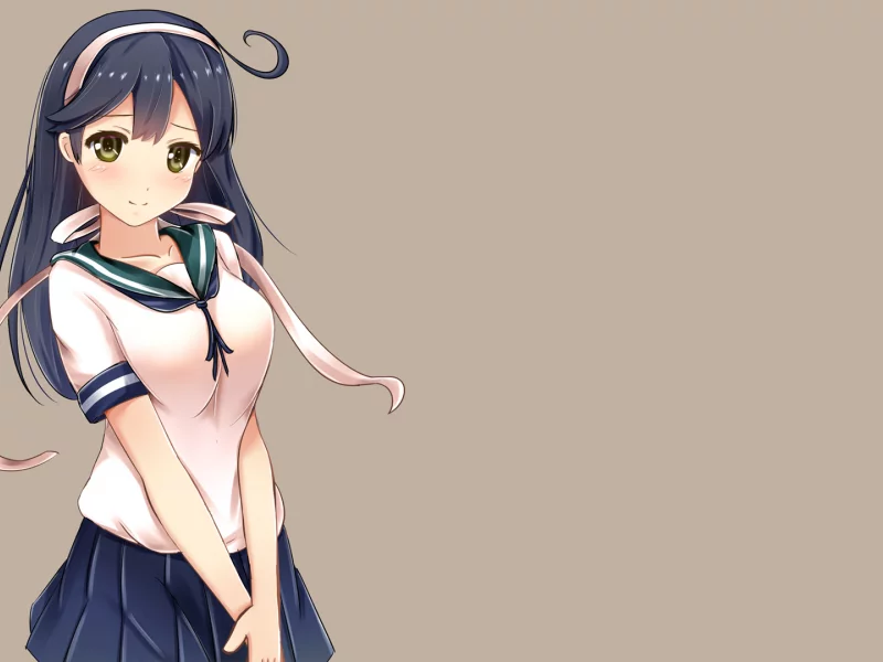 anime, girl, cute, schoolgirl
