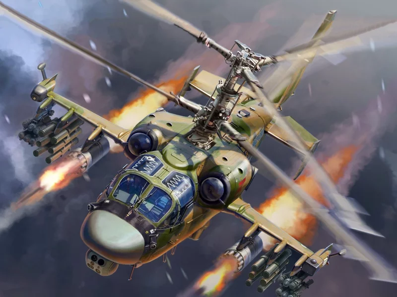 aviation, helicopter, ka52, alligator