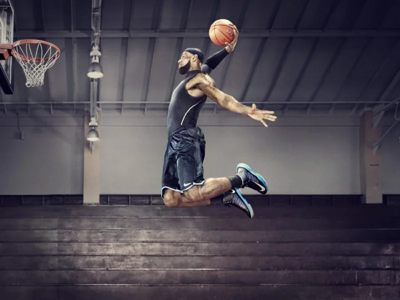 lebron james, basketball, dunk