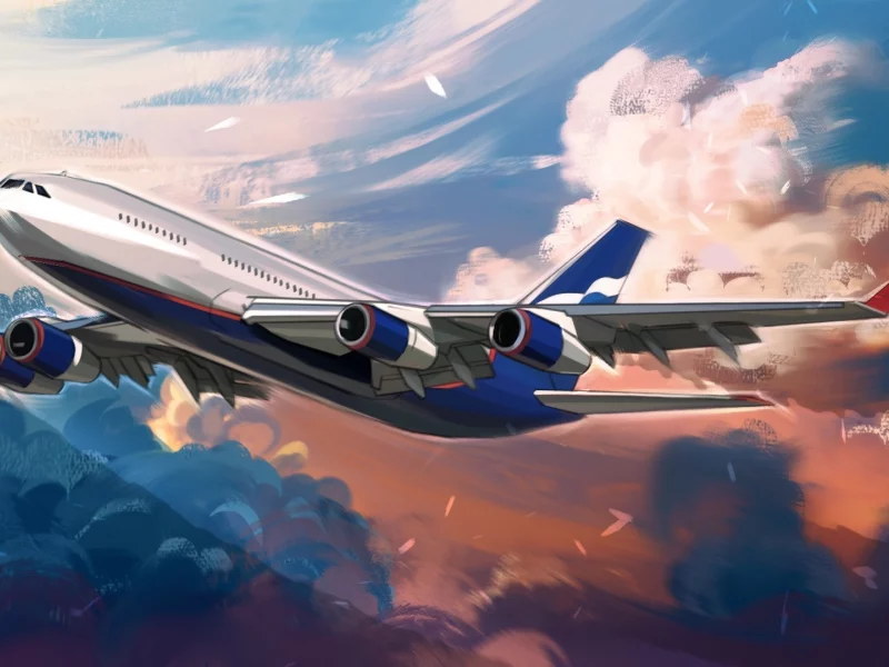 aviation, airplane, il 96