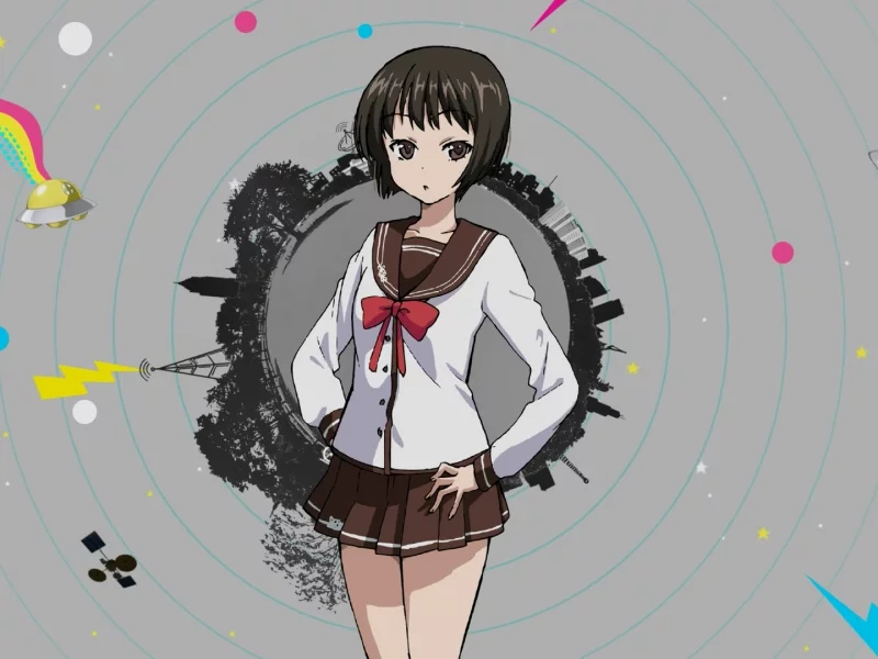 anime, girl, schoolgirl