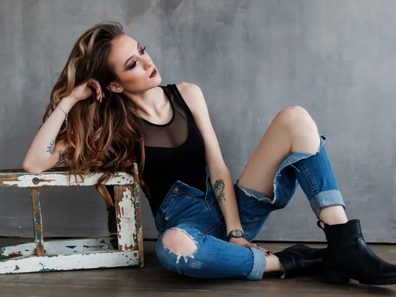 girl, sexy, beautiful, model, jeans