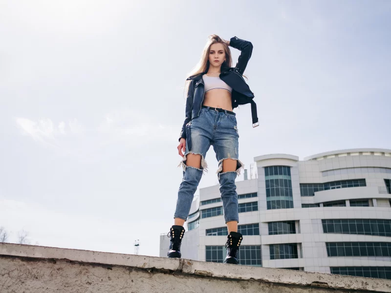 girl, beautiful, cute, jeans, jacket, boots