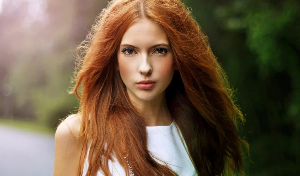 girl, beautiful, redhead, portrait