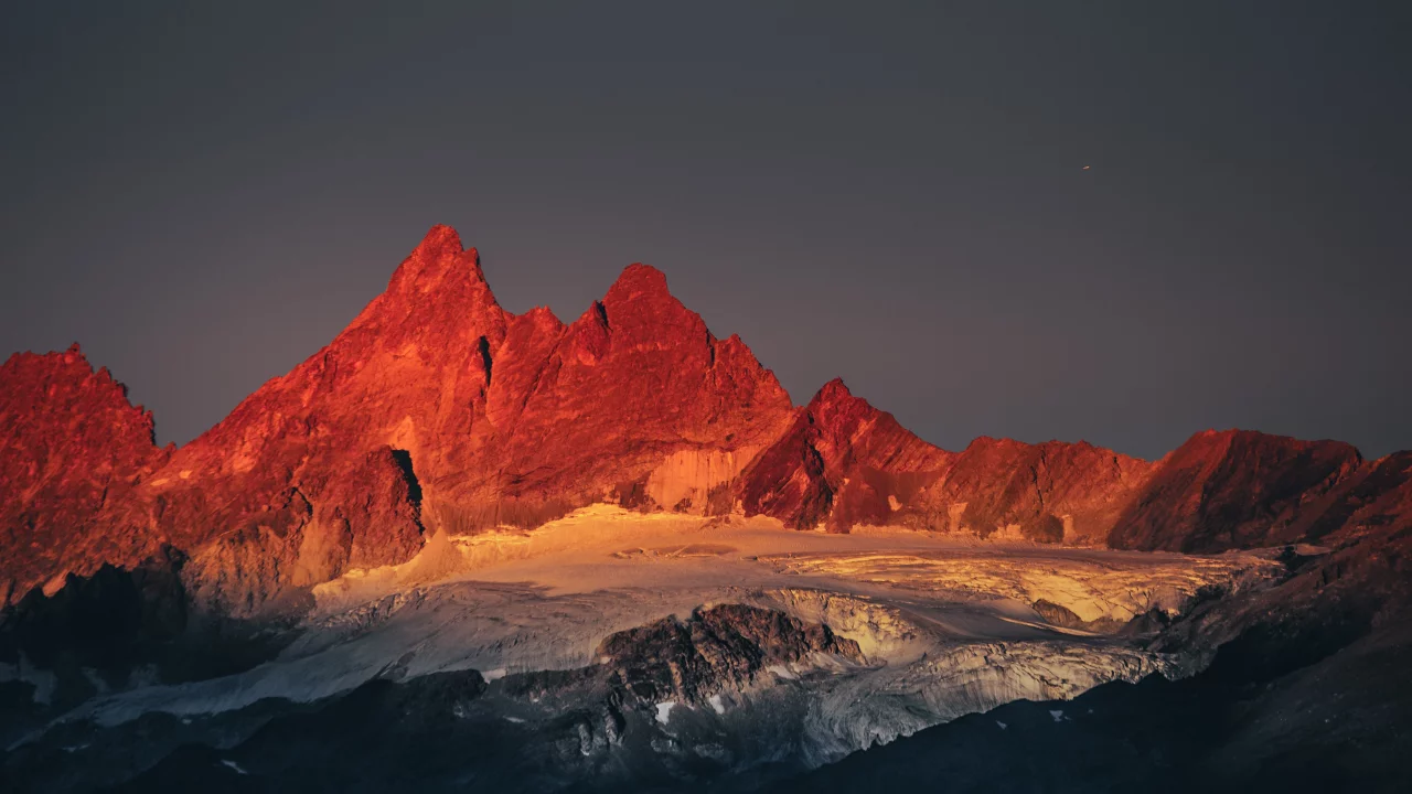 landscape, nature, mountains, peak, snow