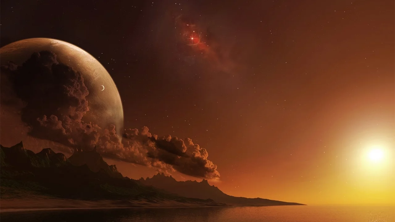 science fiction, planet, alien world