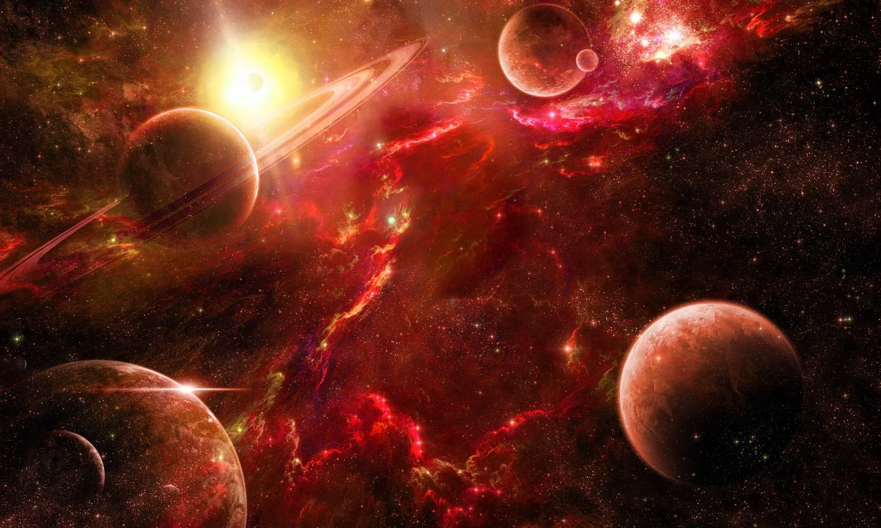 space, stars, planets