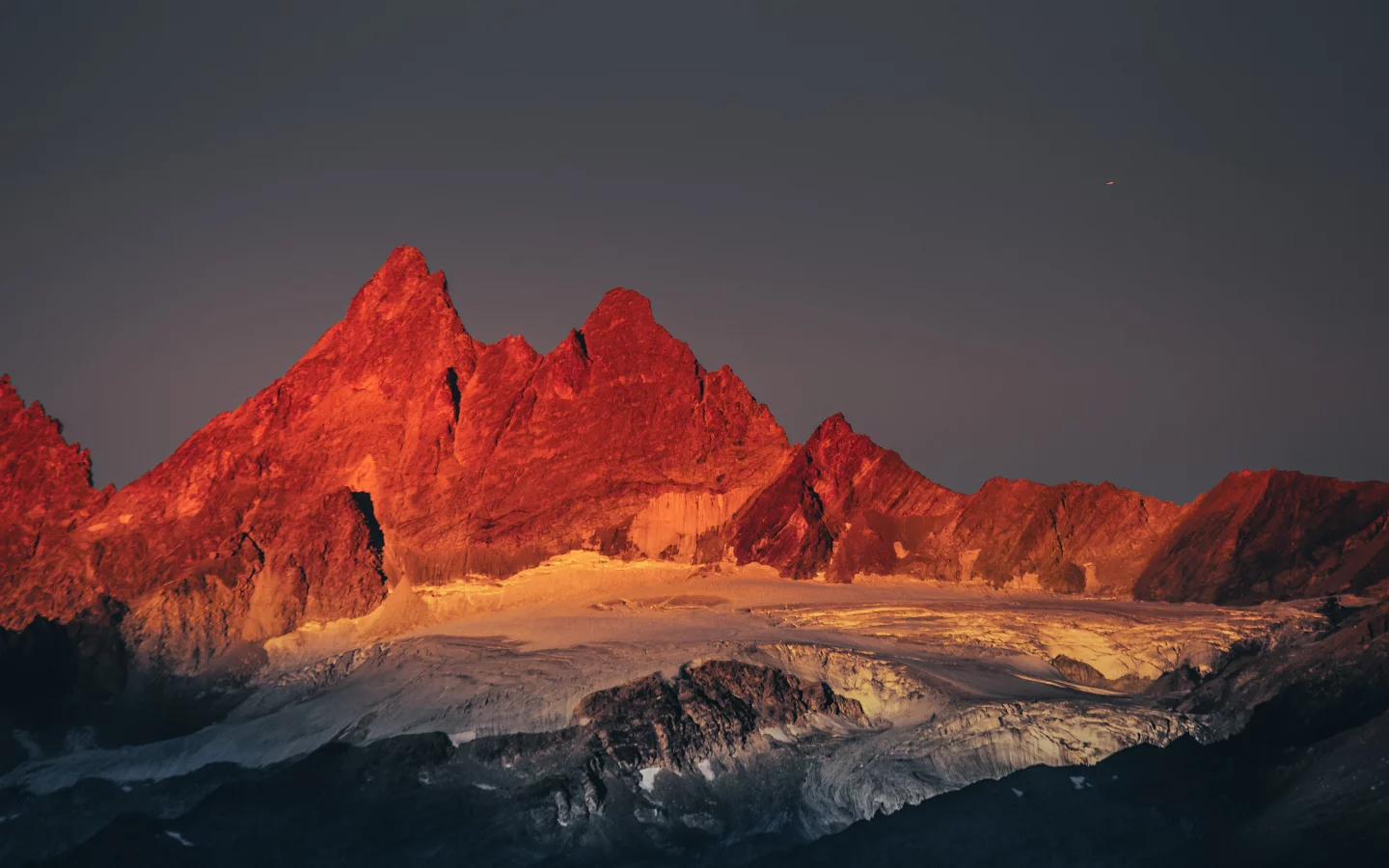 landscape, nature, mountains, peak, snow