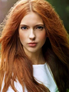 girl, beautiful, redhead, portrait